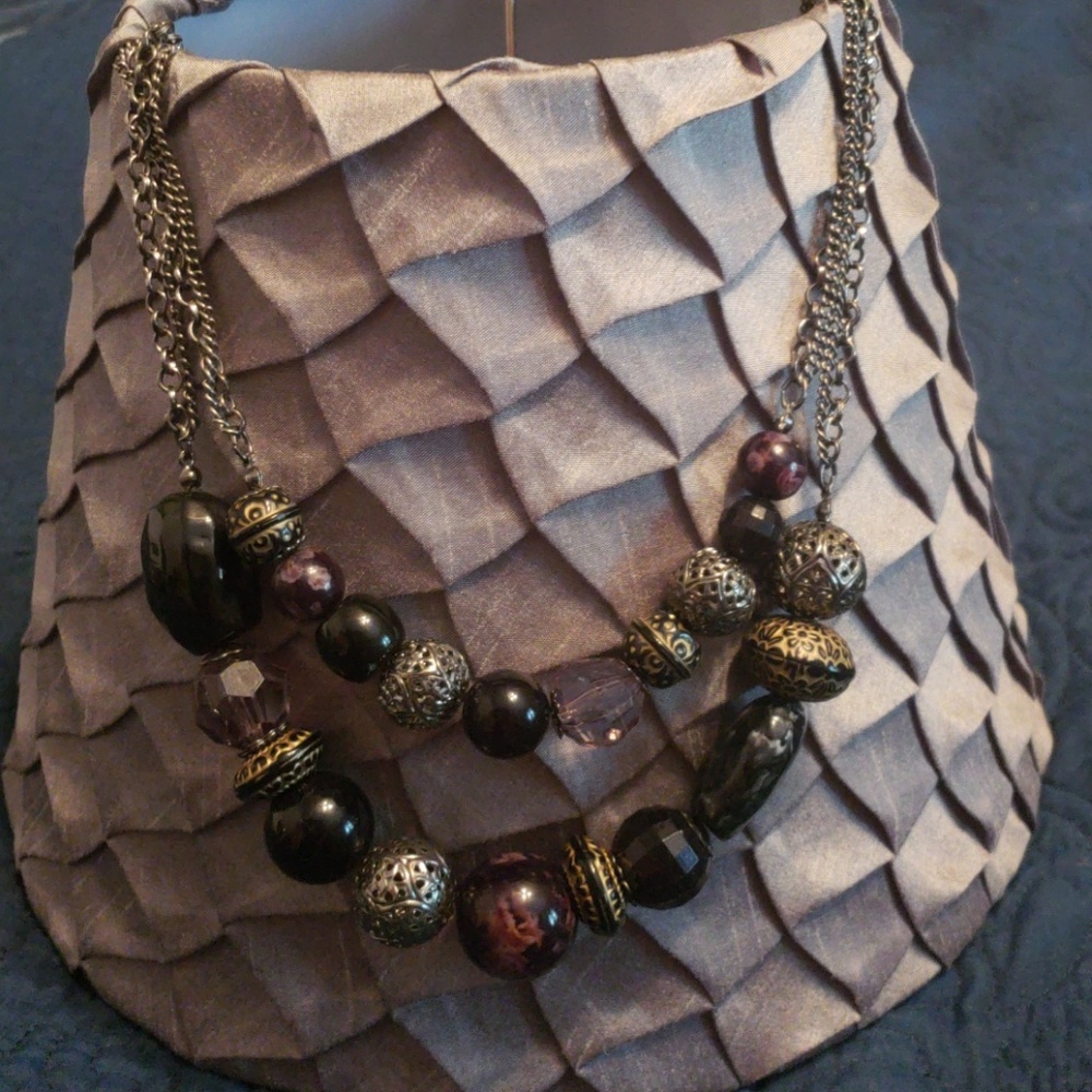 Vintage Boho Beaded Necklace